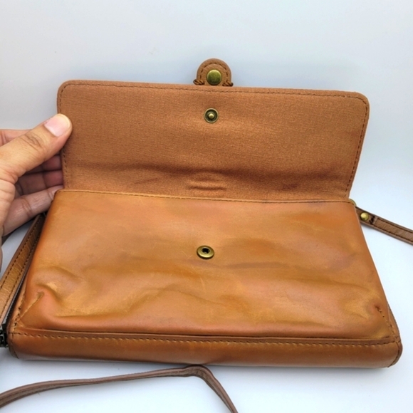 THE SAK Floral Embellished Leather Distressed Crossbody Clutch - Picture 11 of 11